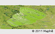 Physical Panoramic Map of Jingshan, satellite outside