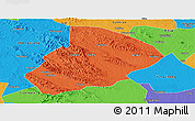 Political Panoramic Map of Jingshan