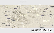 Shaded Relief Panoramic Map of Jingshan