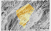 Physical 3D Map of Laifeng, desaturated
