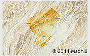 Physical 3D Map of Laifeng, lighten