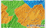 Political 3D Map of Laifeng