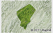 Satellite 3D Map of Laifeng, lighten