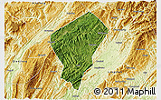 Satellite 3D Map of Laifeng, physical outside