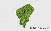 Satellite 3D Map of Laifeng, single color outside