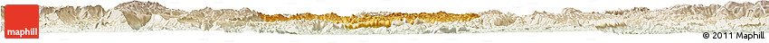 Physical Horizon Map of Laifeng, lighten