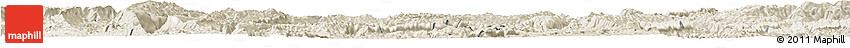 Shaded Relief Horizon Map of Laifeng