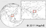 Blank Location Map of Laifeng, within the entire country