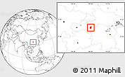 Blank Location Map of Laifeng