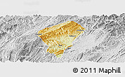 Physical Panoramic Map of Laifeng, lighten, desaturated