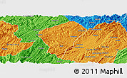 Political Panoramic Map of Laifeng