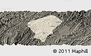 Shaded Relief Panoramic Map of Laifeng, darken