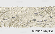 Shaded Relief Panoramic Map of Laifeng