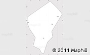 Silver Style Simple Map of Laifeng, cropped outside