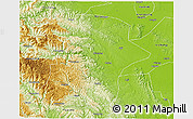 Physical 3D Map of Nanzhang
