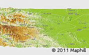 Physical Panoramic Map of Nanzhang
