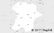 Silver Style Simple Map of Nanzhang