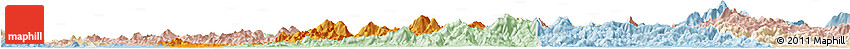 Political Horizon Map of Qichun, lighten