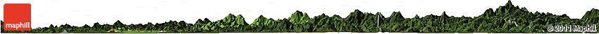 Satellite Horizon Map of Qichun, darken