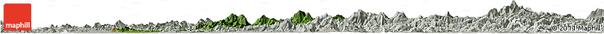 Satellite Horizon Map of Qichun, lighten, semi-desaturated