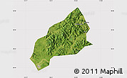 Satellite Map of Qichun, cropped outside