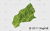 Satellite Map of Qichun, single color outside
