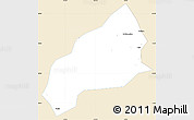 Classic Style Simple Map of Qichun, single color outside