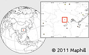 Blank Location Map of Shashi Shi