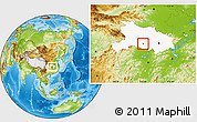 Physical Location Map of Shashi Shi, highlighted parent region