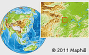 Physical Location Map of Shashi Shi