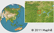 Satellite Location Map of Shashi Shi