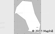 Gray Simple Map of Shashi Shi