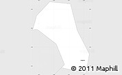 Silver Style Simple Map of Shashi Shi