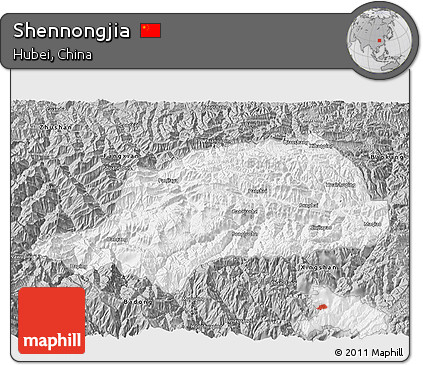 Gray 3D Map of Shennongjia