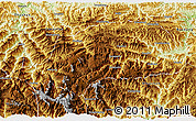 Physical 3D Map of Shennongjia
