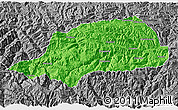 Political 3D Map of Shennongjia, desaturated