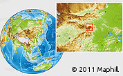 Physical Location Map of Shennongjia