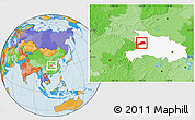 Political Location Map of Shennongjia, highlighted parent region