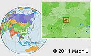 Political Location Map of Shennongjia