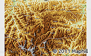 Physical Map of Shennongjia