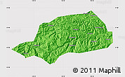 Political Map of Shennongjia, cropped outside