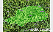 Political Map of Shennongjia, satellite outside