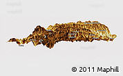 Physical Panoramic Map of Shennongjia, cropped outside