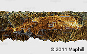 Physical Panoramic Map of Shennongjia, darken