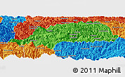 Political Panoramic Map of Shennongjia
