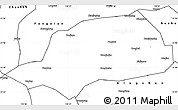 Blank Simple Map of Shennongjia