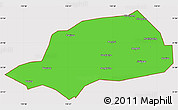 Political Simple Map of Shennongjia, cropped outside