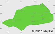 Political Simple Map of Shennongjia, single color outside