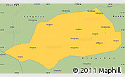 Savanna Style Simple Map of Shennongjia