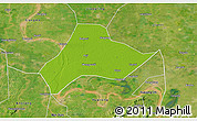 Physical 3D Map of Shishou, satellite outside